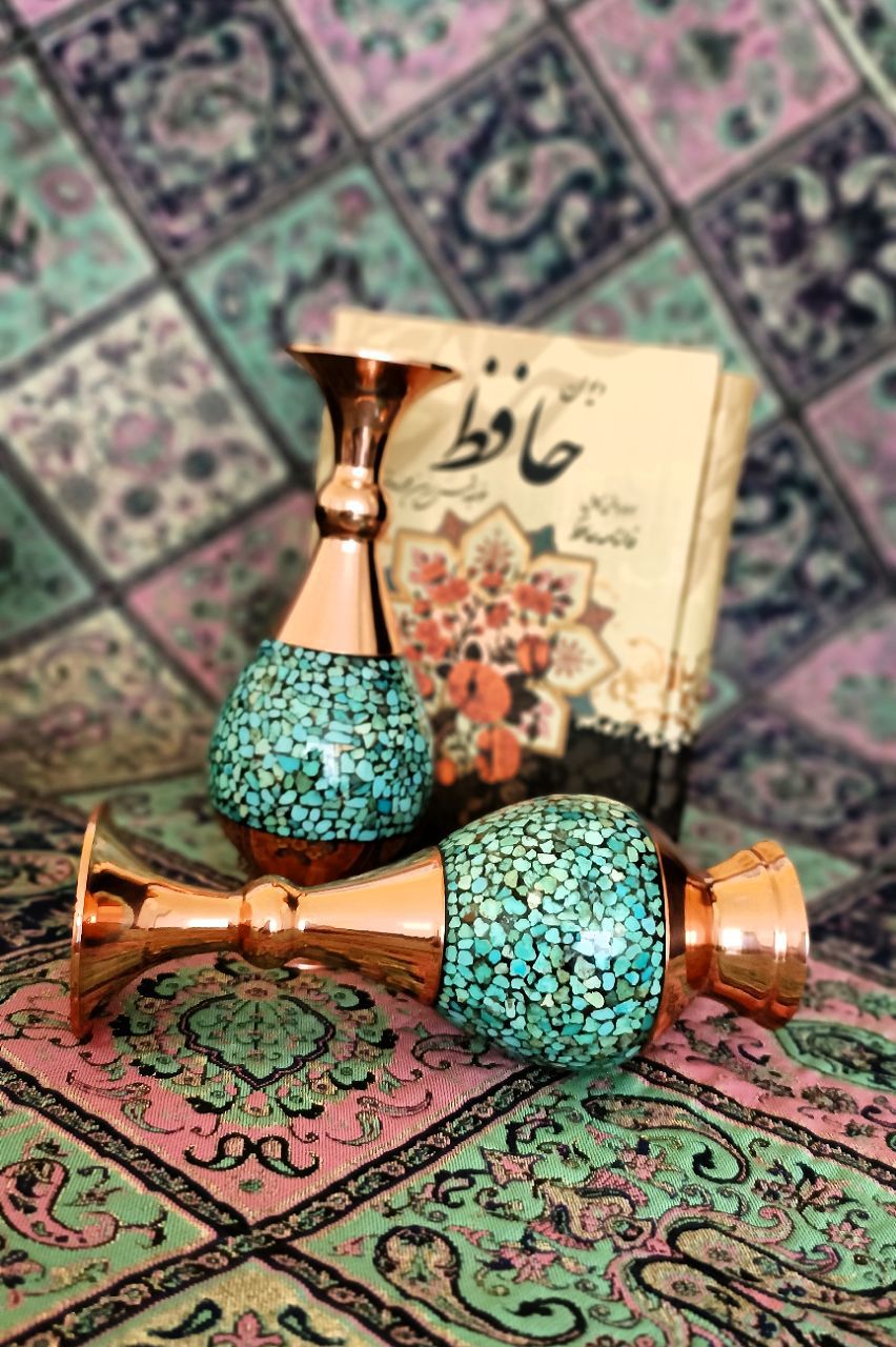 گلدان فیروزه کوبی